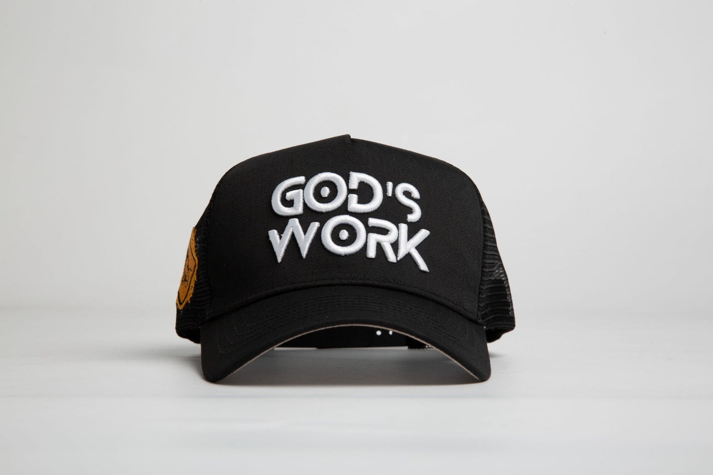 God’s Work- Signature Series Black Mesh Snap-back Proclaim Clothing.