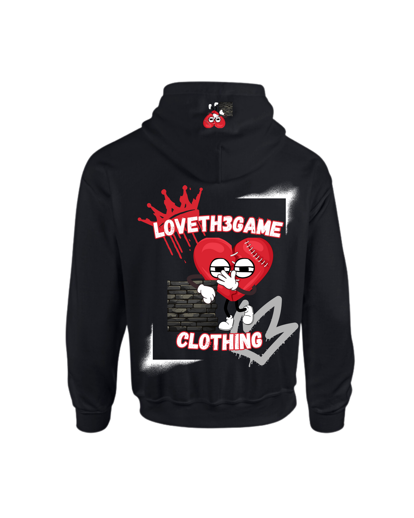 Red Hearted Sweatsuit Loveth3game Clothing