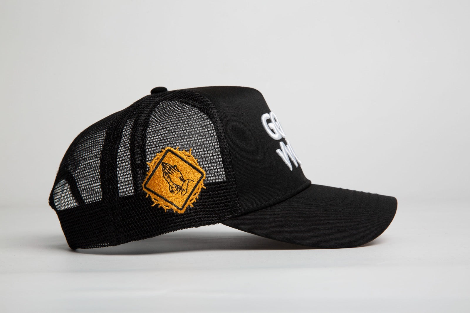 God’s Work- Signature Series Black Mesh Snap-back Proclaim Clothing.