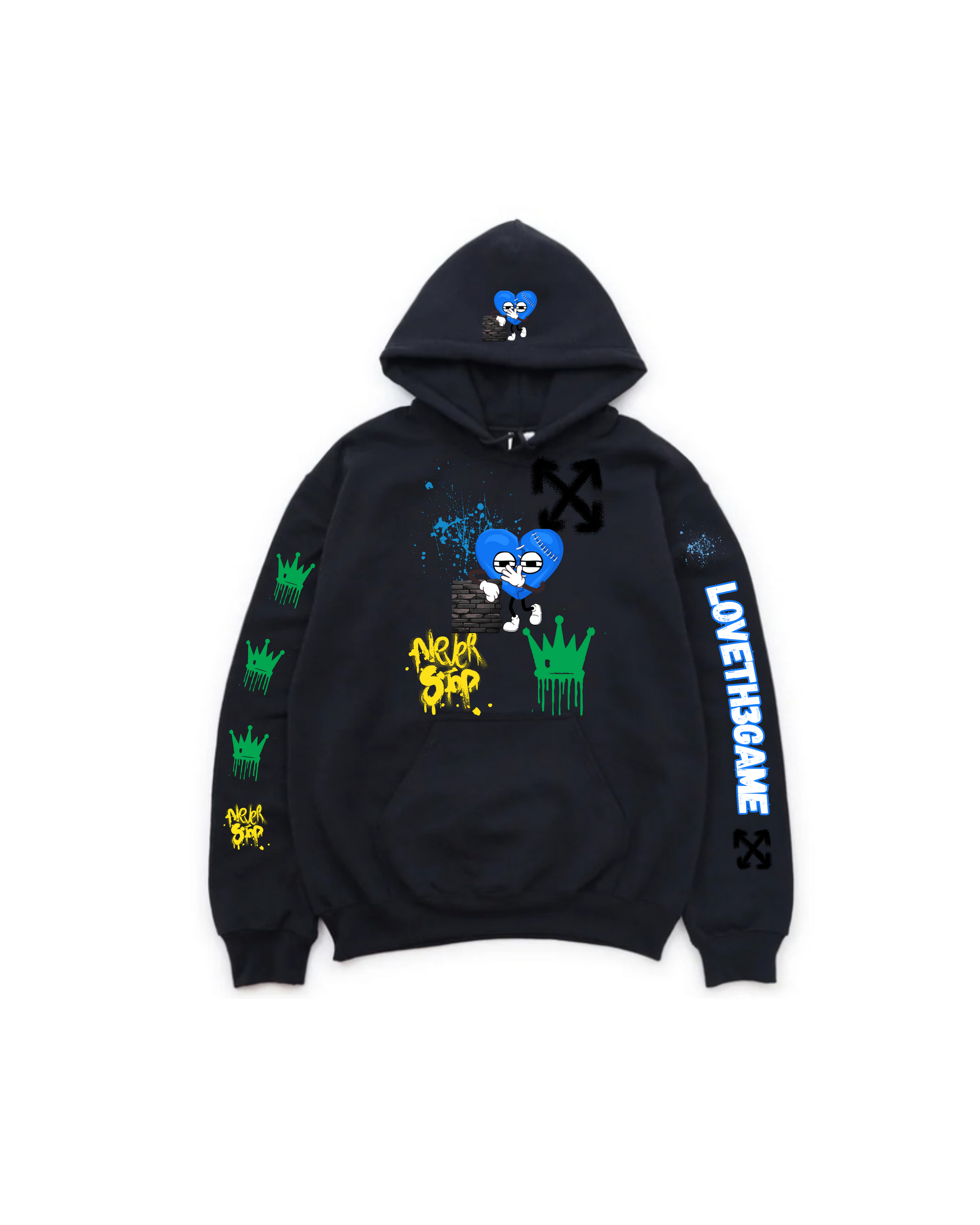 Blue Hearted Sweatsuit Loveth3game Clothing