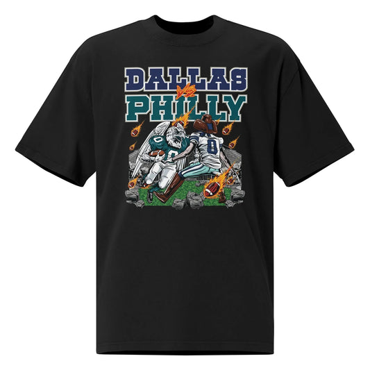 Cowboys vs Eagles "Rivalry" Black T-Shirt Mercy Rule
