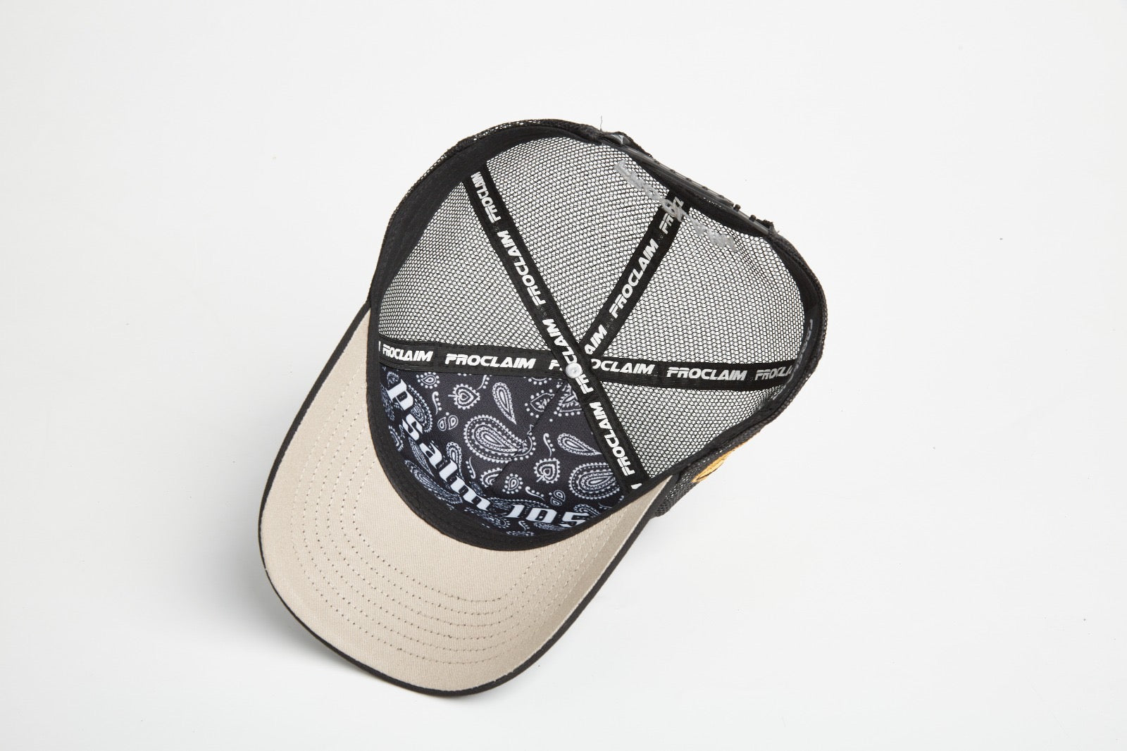 Pray Grind Repeat- Signature Series Black Mesh Snap-Back Proclaim Clothing.