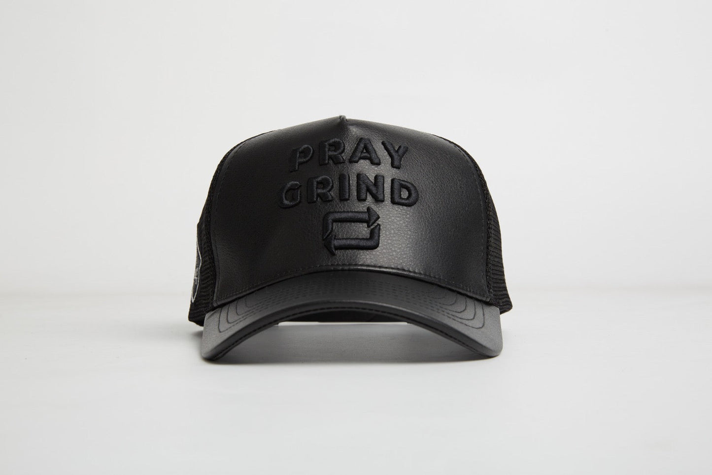 Pray Grind Repeat- Asphalt Leather / Signature Series Snap-Back Proclaim Clothing.
