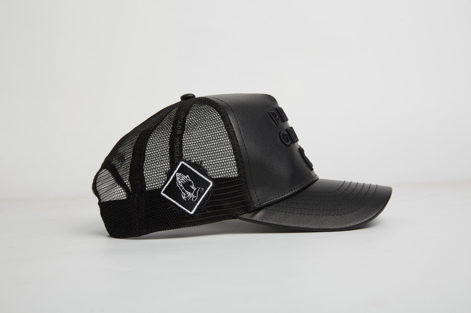 Pray Grind Repeat- Asphalt Leather / Signature Series Snap-Back Proclaim Clothing.