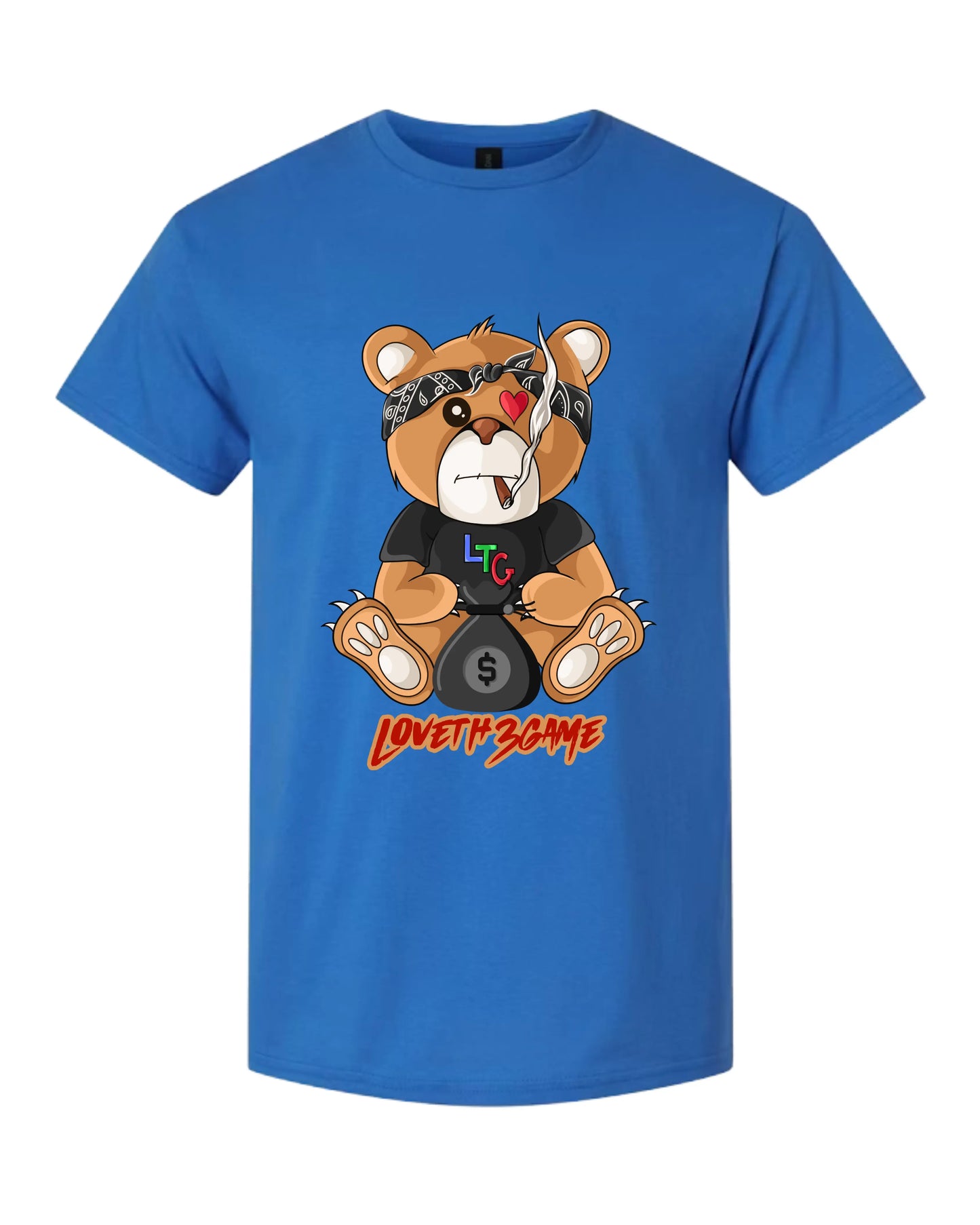 Smoking Bear Themed T-shirt Loveth3game Clothing