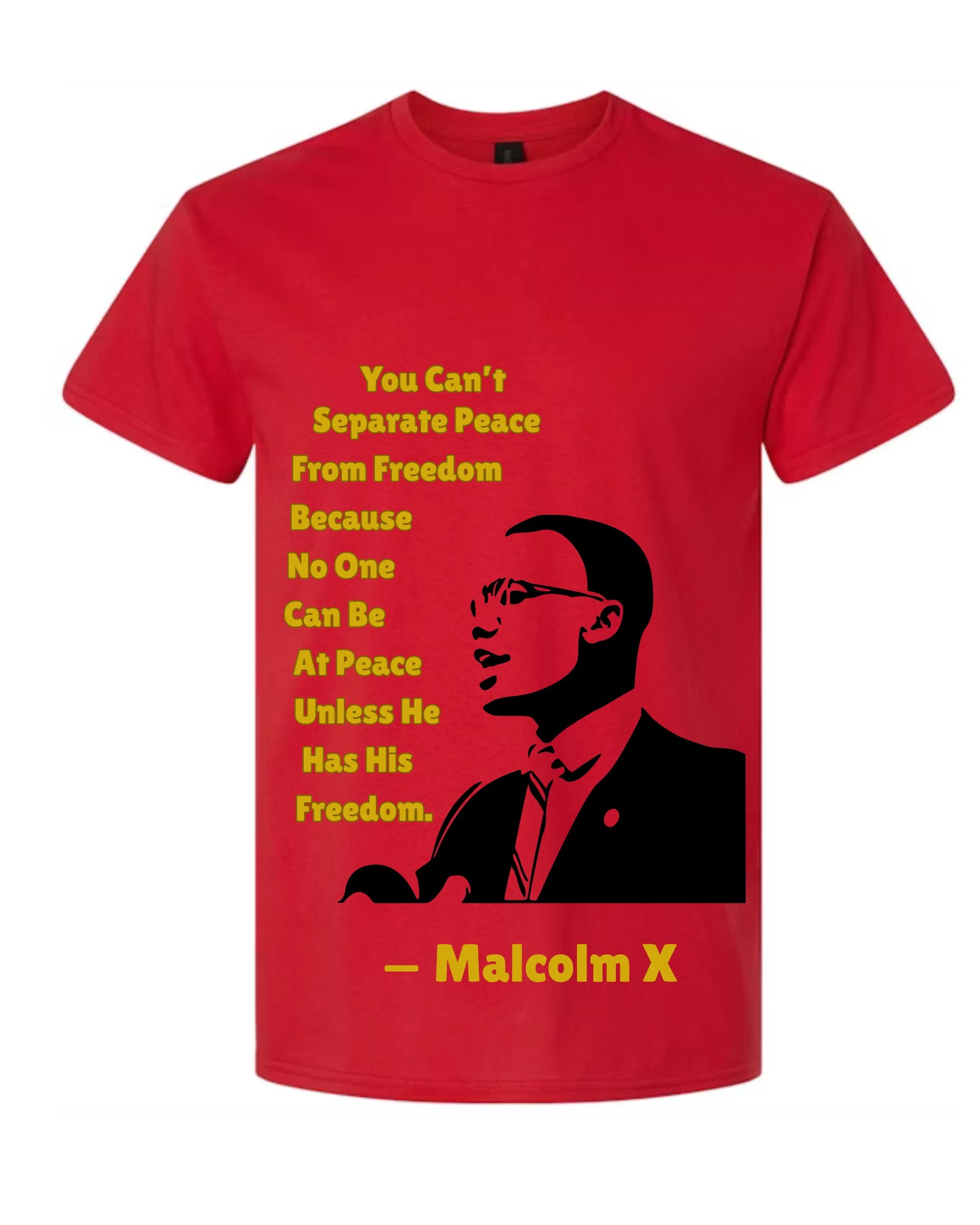 LTG Malcolm X Themed T-shirt Loveth3game Clothing