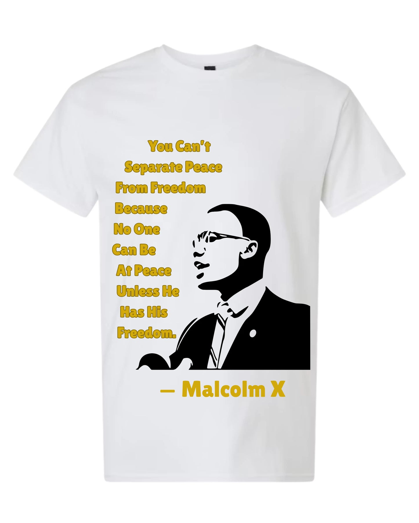 LTG Malcolm X Themed T-shirt Loveth3game Clothing
