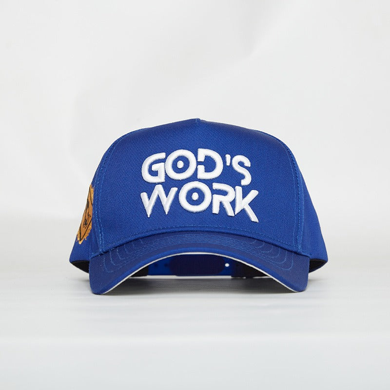 God’s Work- Signature Series Cobalt Snap-Back Proclaim Clothing.