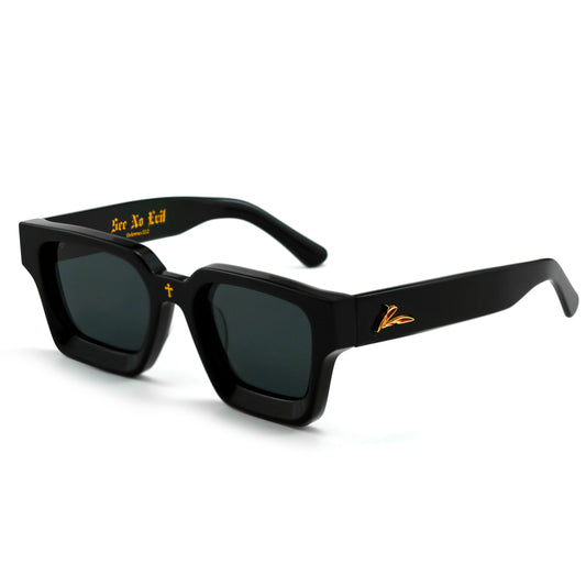 Signature Series- "See No Evil" Sunglasses  (Black) Proclaim Clothing.