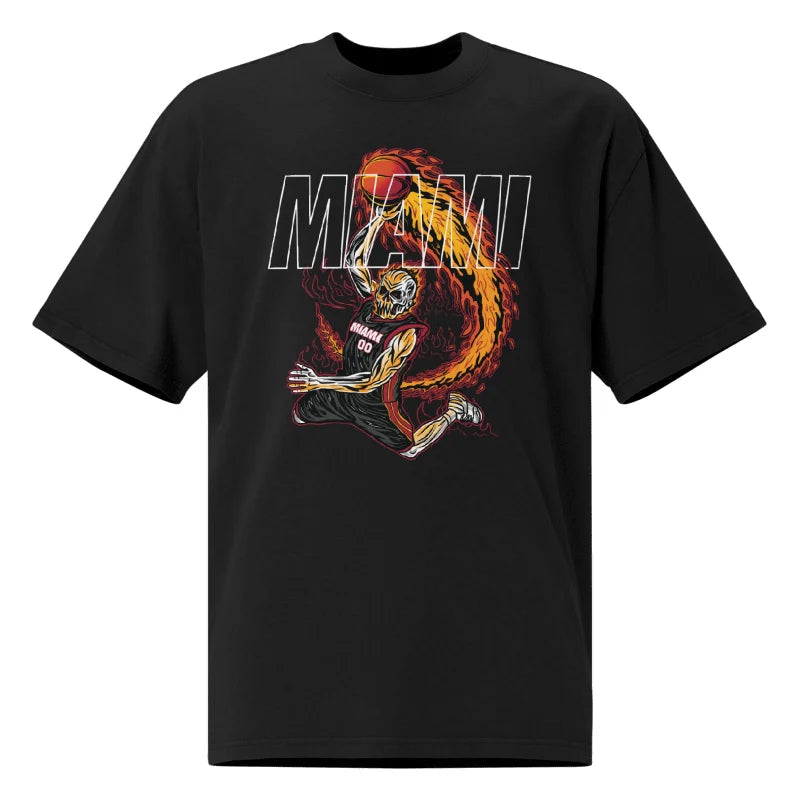 Miami Heat "Staple" Black  T-Shirt Mercy Rule