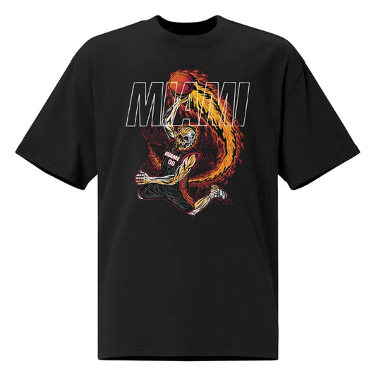Miami Heat "Staple" Black  T-Shirt Mercy Rule