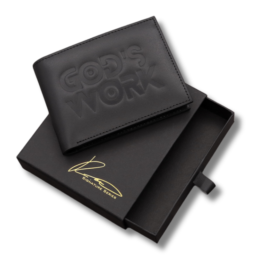 God's Work Genuine Leather Wallet- Signature Series Proclaim Clothing.
