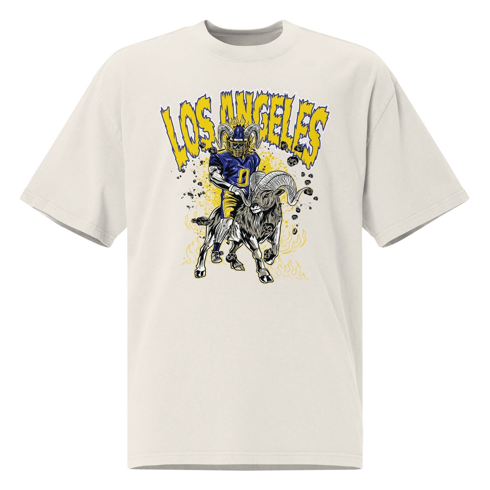 Los Angeles Rams "Staple" White T-Shirt Mercy Rule
