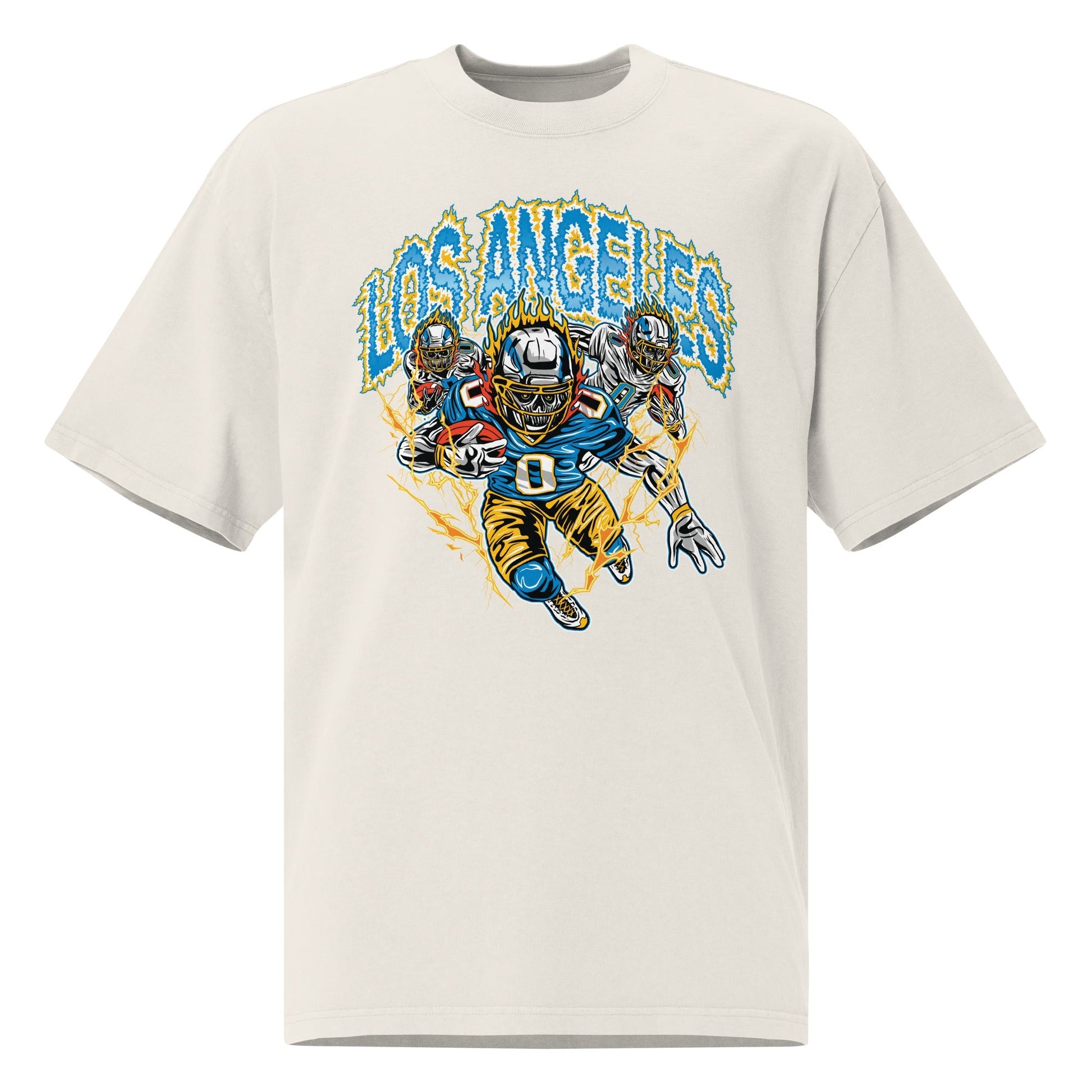 Los Angeles Chargers "Staple" White T-Shirt Mercy Rule