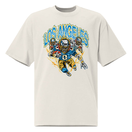 Los Angeles Chargers "Staple" White T-Shirt Mercy Rule