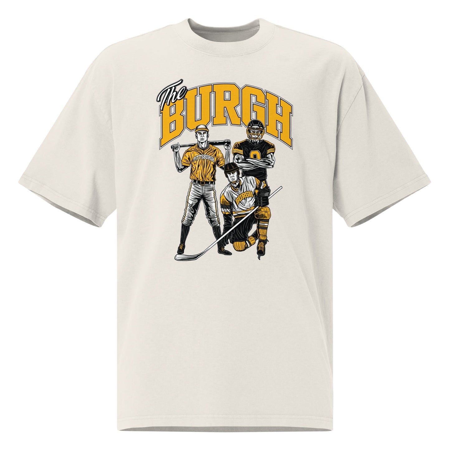 Pittsburgh "Hometown Heroes" Oversized White T-Shirt Mercy Rule