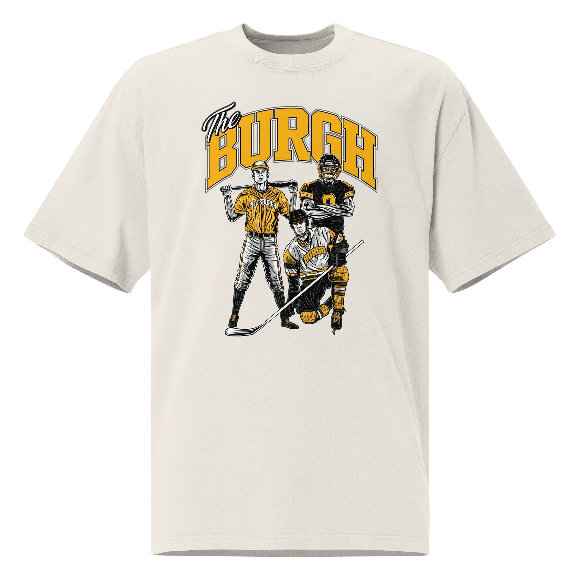 Pittsburgh "Hometown Heroes" Oversized White T-Shirt Mercy Rule